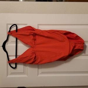 (Time and Tru) red bathing suit